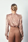 Kruvaze Desenli Bodysuit - TAŞ-VİZON - 5