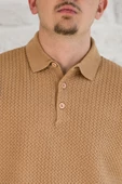 San&fa Örgü Desen Düğmeli Polo Yaka Regular Fit Erkek Triko Kazak - 2