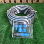 Hortum Seti Garden Kit Bahçe Çeşme Su Hortumu İç Çap 1/2 Sulama Araç Yıkama 20 Metre - 7