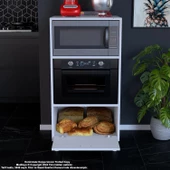 Modilayn SİLVA 59,6 x 119,2 x 56 cm Tek Kapaklı Ankastre Fırın ve Mutfak Dolabı - 6