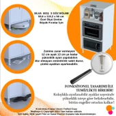 Modilayn SİLVA 59,6 x 119,2 x 56 cm Ankastre Fırın ve Mutfak Dolabı - 6