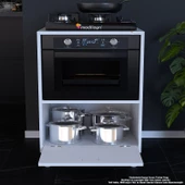 Modilayn LOYA 59,6 x 87,4 x 56 cm Set Üstü Ocak Ve Ankastre Fırın Dolabı - 3