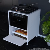 Modilayn LOYA 59,6 x 87,4 x 56 cm Set Üstü Ocak Ve Ankastre Fırın Dolabı - 5