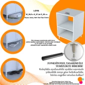 Modilayn LOYA 59,6 x 87,4 x 56 cm Set üstü Ocak Ve Ankastre Fırın Dolabı - 4