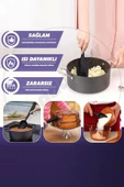 6'lı Silikon Spatula Fırça Seti Pratik Yemek Hazırlık Gereçleri Kaşık Bıçak Spatula Servis Seti - 3