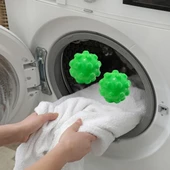 BUFFER® 2'li Çamaşır Kurutma Makinası Kurutma Topu Nem Alıcı Düzleyici Koku Giderici Top 2 Adet - 4