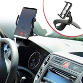 BUFFER® Araç İçi Konsola Takılan Döner Başlıklı Telefon Kıskacı Telefon Tutucu - 1