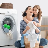 BUFFER® 2'li Çamaşır Kurutma Makinası Kurutma Topu Nem Alıcı Düzleyici Koku Giderici Top 2 Adet - 2