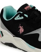 U.s. Polo Assn. Husky Wmn 4Fx Kadın Siyah-Pembe Sneaker Ayakkabı - 7