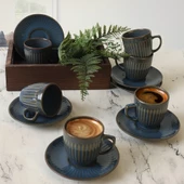 Keramika Shabby Kahve Takımı 12 Parça 6 Kişilik Q15 - 2