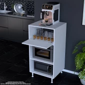 Modilayn SİLVA 59,6 x 119,2 x 56 cm Tek Kapaklı Ankastre Fırın ve Mutfak Dolabı - 1