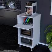 Modilayn SİLVA 59,6 x 119,2 x 56 cm Tek Kapaklı Ankastre Fırın ve Mutfak Dolabı - 5