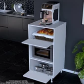 Modilayn SİLVA 59,6 x 119,2 x 56 cm Çift Kapaklı Ankastre Fırın ve Mutfak Dolabı - 5