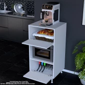 Modilayn SİLVA 59,6 x 119,2 x 56 cm Çift Kapaklı Ankastre Fırın ve Mutfak Dolabı - 1