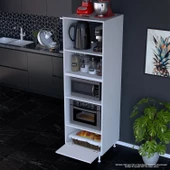 Modilayn SİLVA LOYA 59,6 x194,6 x56 cm Tek Kapaklı Ankastre ve Mutfak Dolabı - 4