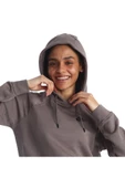 W Nsw Essntl Flc Po Hoodie Kadın Günlük Stil İnce Sweatshirt DX2316-040 - 5