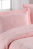 Ivy Pudra Çift Kişilik Microfiber Kapitone Yatak Örtüsü - 2