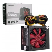 Everest EPS-600A PEAK 600W 12cm Fan 4*SATA Aktif PFC Oyuncu PC Destekli Power Supply - 1