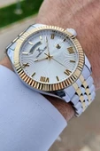 Daniel Klein DKISTE1065 Gold Gümüş Renk Hediye Paketli Takvim ve Gün Fonksiyonlu Erkek Kol Saati - 4