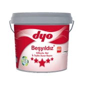 Dyo Beşyıldız Silikonlu Mat İç Cephe Boyası 7565 Buz Gümüşü 3.5 Kg - 1