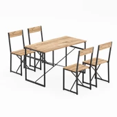 Eportatif Atlantik Mutfak Masası Yemek Masası Takımı 1004 - 5