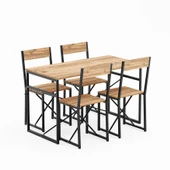 Eportatif Atlantik Mutfak Masası Yemek Masası Takımı 1004 - 4