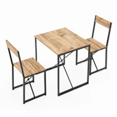 Eportatif Mutfak Masası 2 Kişilik Balkon Masa Takımı 1006 - 7