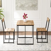 Eportatif Mutfak Masası 2 Kişilik Balkon Masa Takımı 1006 - 4