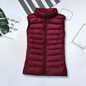 Bayan Ceket Slim Fit Fermuar Kapatma Kış Yelek 001 - 3