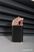 Silvio Monetti Bronz Kurt Model Gazlı Çakmak 24CSM805MKTR01 - 1