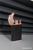 Silvio Monetti Bronz Kurt Model Gazlı Çakmak 24CSM805MKTR01 - 2