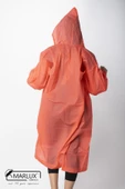 Kadın Erkek Yağmurluk Kapüşonlu Çıtçıtlı Eva Turuncu Yağmurluk M21MRC881R14 - 4