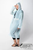 Kadın Erkek Yağmurluk Kapüşonlu Çıtçıtlı Eva Bebe Mavi Yağmurluk M21MRC881R10 - 4