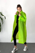 By Marine Kadın Erkek Yağmurluk Kapüşonlu Çıtçıtlı Eva Yeşil Yağmurluk BYMMRC881R12 - 9