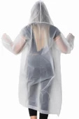 Marlux Unisex Su Rüzgar Geçirmez Kapüşonlu Kırmızı Çıtçıt Düğmeli Eva Beyaz Kırmızı Yağmurluk 24MRLXYGM - 7