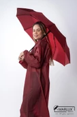 Marlux Bordo Puantiyeli Fiber 10 Telli Tam Otomatik Rüzgara Dayanıklı Şemsiye M24MAR718LC - 4