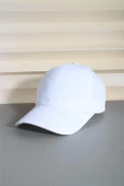 Cappello Beyaz Spor Şapka Unisex Arkası Cırtlı Ayarlanabilir 24SAPKADUZ - 1