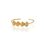 Kadir Jewellery 22 Ayar Altın Kaplama Zirkon Taşlı Ayarlanabilir Trend Bilezik - 7