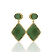 Kadir Jewellery 22 Ayar Altın Kaplama Kadın Sallantılı Küpe -El İşçiliği Ve Hipoalerjenik Küpe thumbnail 3