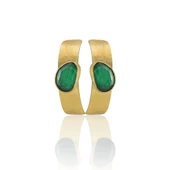 Kadir Jewellery 22 Ayar Altın Kaplama Vintage Küpe -El İşçiliği Ve Hipoalerjenik Küpe thumbnail 2