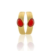 Kadir Jewellery 22 Ayar Altın Kaplama Vintage Küpe -El İşçiliği Ve Hipoalerjenik Küpe thumbnail 11