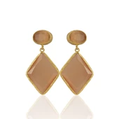 Kadir Jewellery 22 Ayar Altın Kaplama Kadın Sallantılı Küpe -El İşçiliği Ve Hipoalerjenik Küpe thumbnail 7