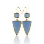 Kadir Jewellery 22 Ayar Altın Kaplama Kadın Sallantılı Küpe -El İşçiliği Ve Hipoalerjenik Küpe thumbnail 12