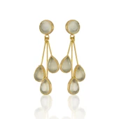 Kadir Jewellery 22 Ayar Altın Kaplama Vintage Küpe -El İşçiliği Ve Hipoalerjenik Küpe thumbnail 12