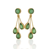 Kadir Jewellery 22 Ayar Altın Kaplama Vintage Küpe -El İşçiliği Ve Hipoalerjenik Küpe thumbnail 3