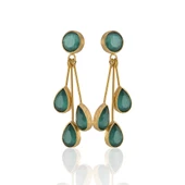 Kadir Jewellery 22 Ayar Altın Kaplama Vintage Küpe -El İşçiliği Ve Hipoalerjenik Küpe thumbnail 2