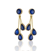 Kadir Jewellery 22 Ayar Altın Kaplama Vintage Küpe -El İşçiliği Ve Hipoalerjenik Küpe thumbnail 5