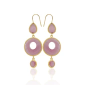 Kadir Jewellery 22 Ayar Altın Kaplama Kadın Sallantılı Küpe -El İşçiliği Ve Hipoalerjenik Küpe thumbnail 6