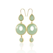 Kadir Jewellery 22 Ayar Altın Kaplama Kadın Sallantılı Küpe -El İşçiliği Ve Hipoalerjenik Küpe thumbnail 4