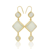 Kadir Jewellery 22 Ayar Altın Kaplama Kadın Sallantılı Küpe -El İşçiliği Ve Hipoalerjenik Küpe thumbnail 12